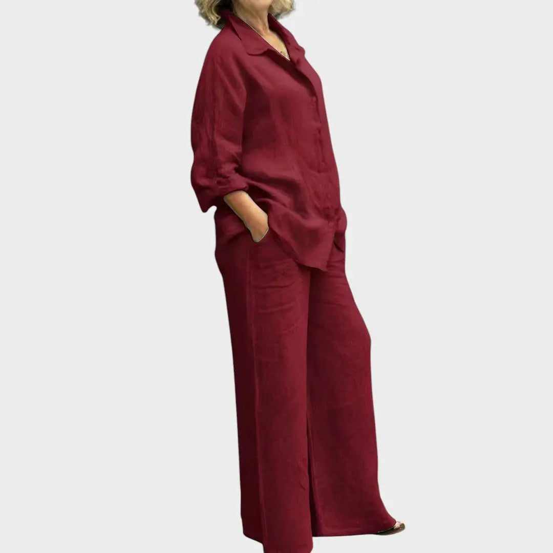 Lara | Conjunto De Camisa Y Pantalón Alba Madrid