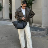 Rūtelė™ - Bolsa de cuero Alba Madrid