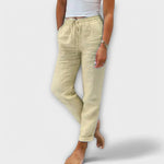 Stacy - Pantalones de lino livianos Alba Madrid