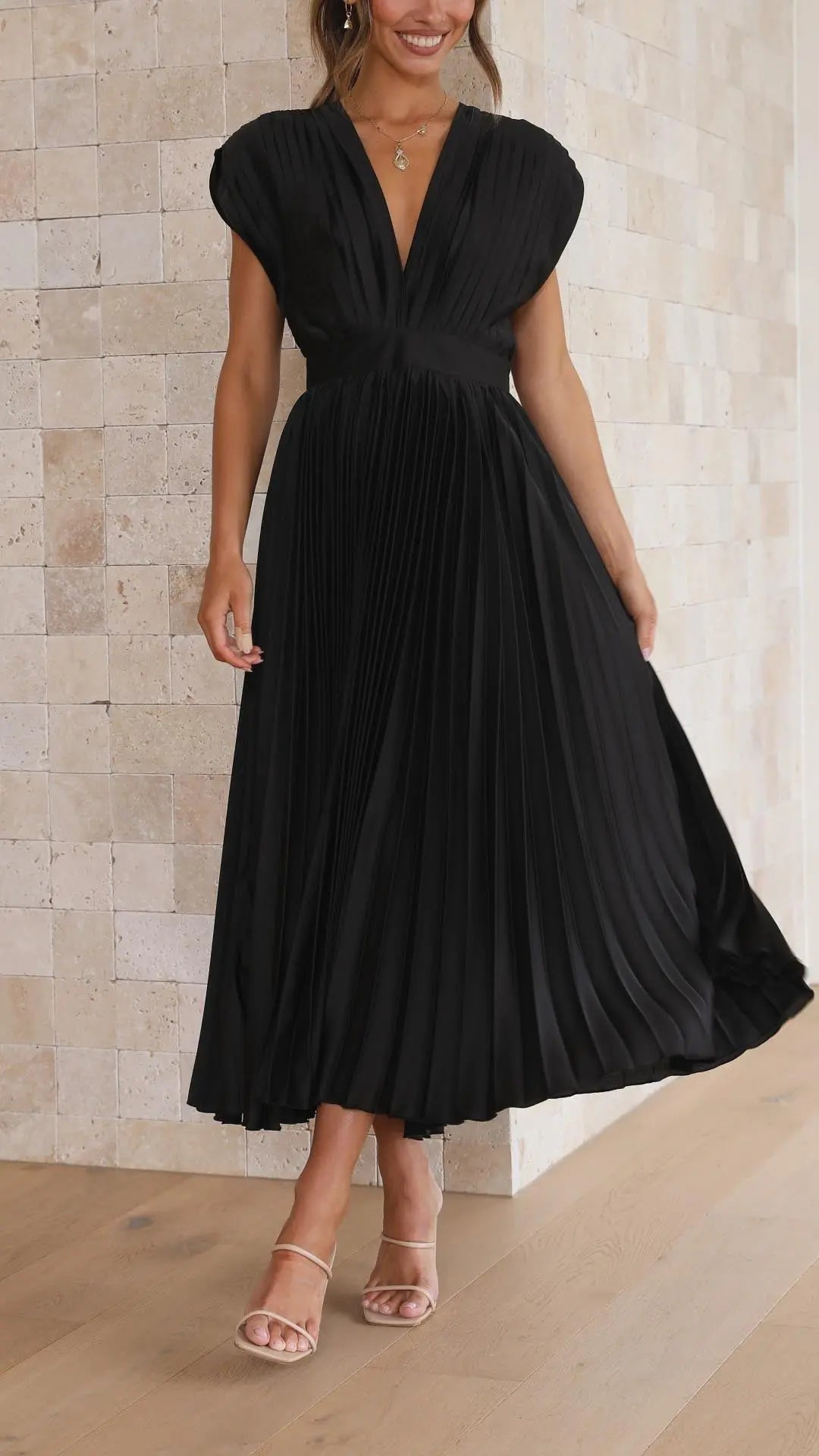Isla | Vestido plisado elegante Alba Madrid