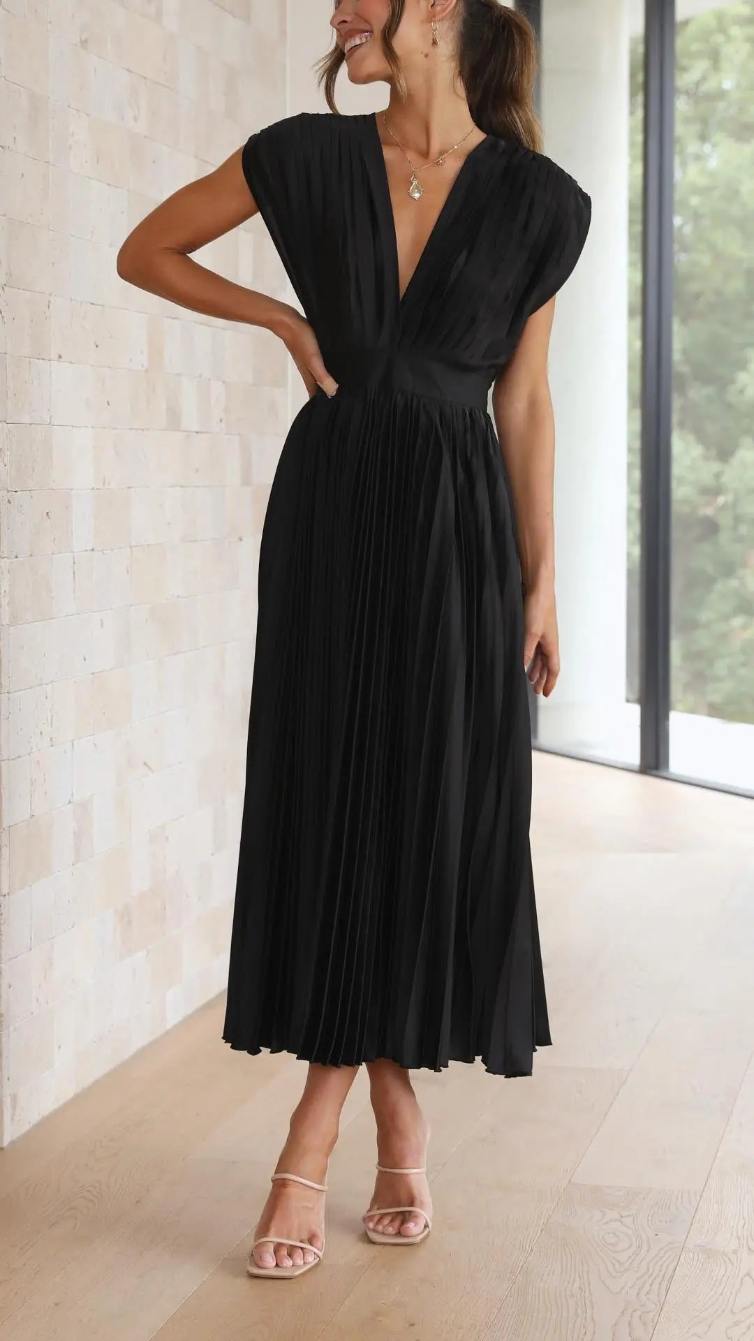 Isla | Vestido plisado elegante Alba Madrid