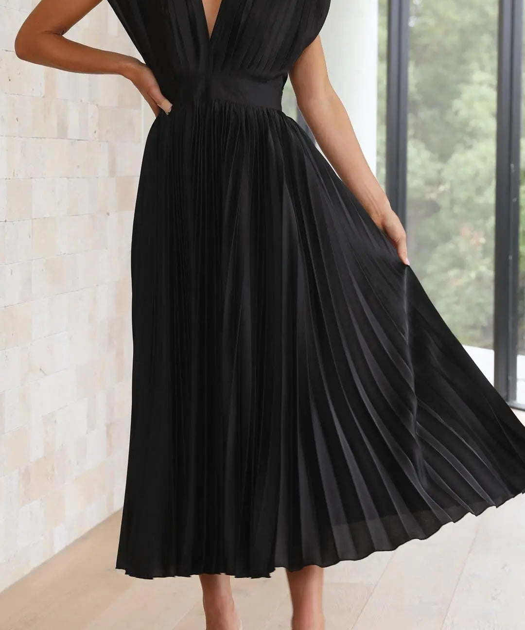 Isla | Vestido plisado elegante Alba Madrid
