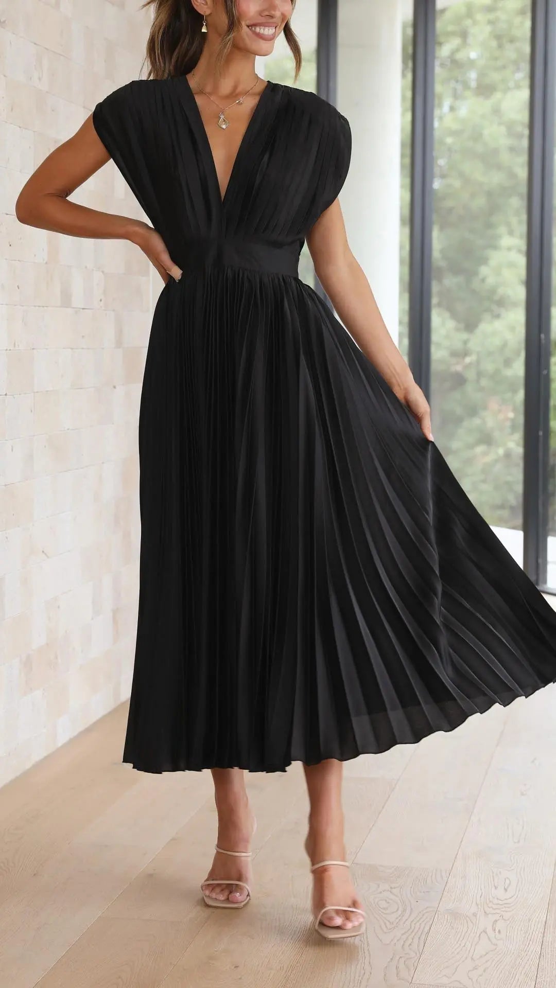 Isla | Vestido plisado elegante Alba Madrid