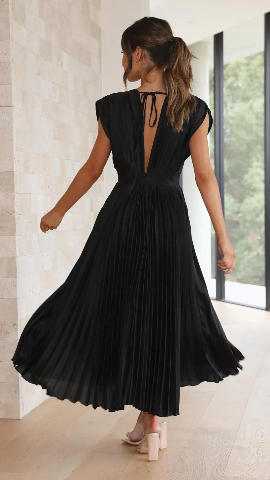 Isla | Vestido plisado elegante Alba Madrid