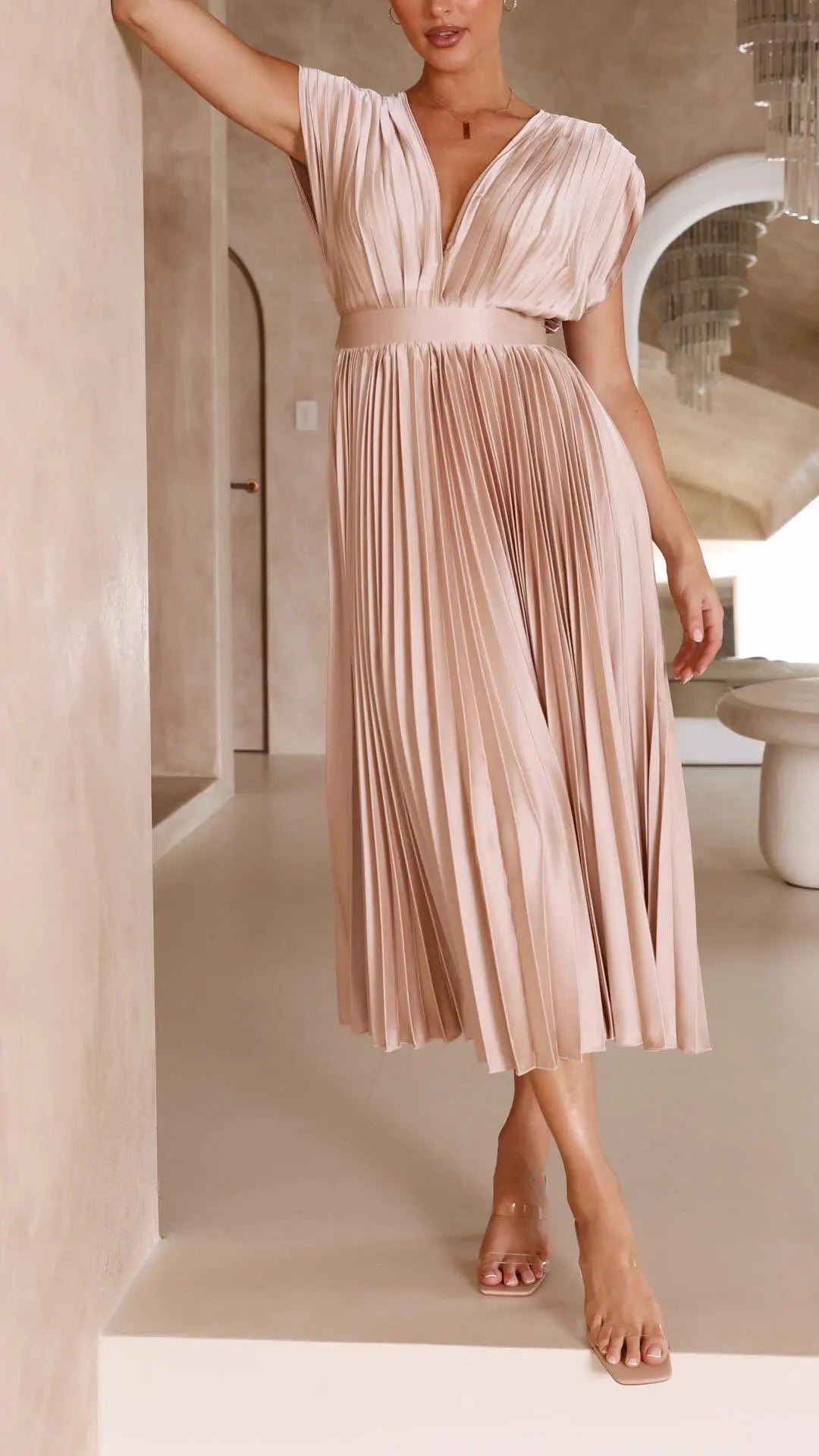 Isla | Vestido plisado elegante Alba Madrid