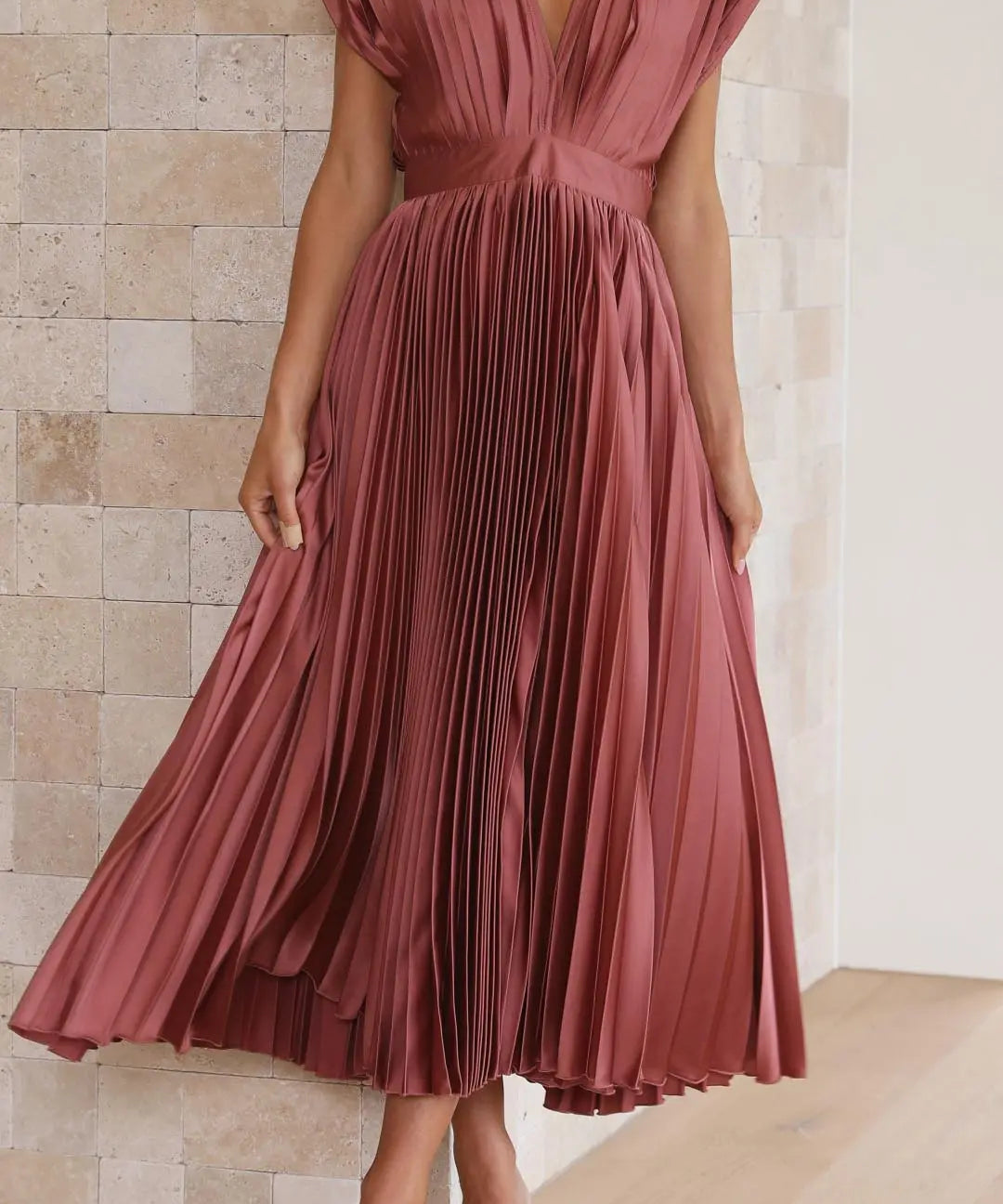Isla | Vestido plisado elegante Alba Madrid