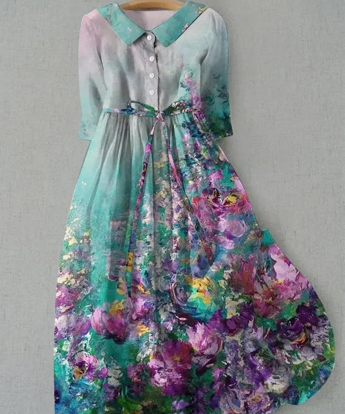 Sara | Vestido de Estampado Floral para Mujeres Alba Madrid