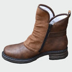 Botas de invierno de cuero para comodidad diaria Alba Madrid