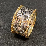 Teressa - Anillo de Hiedra Vintage con Zircón Alba Madrid
