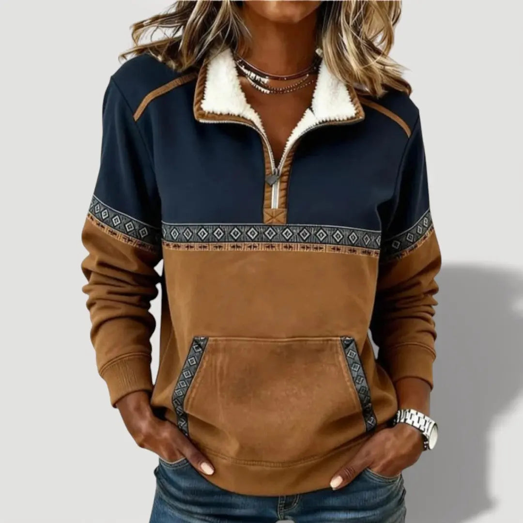 Vilja™ | Suéter Suave de Media Cremallera Alba Madrid