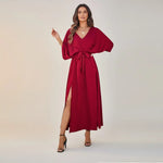 Penélope - Vestido de Noche Largo con Escote en V Alba Madrid