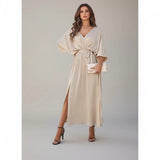 Penélope - Vestido de Noche Largo con Escote en V Alba Madrid