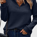Helene Jersey de Cuello en V con Cremallera y Manga Larga Alba Madrid