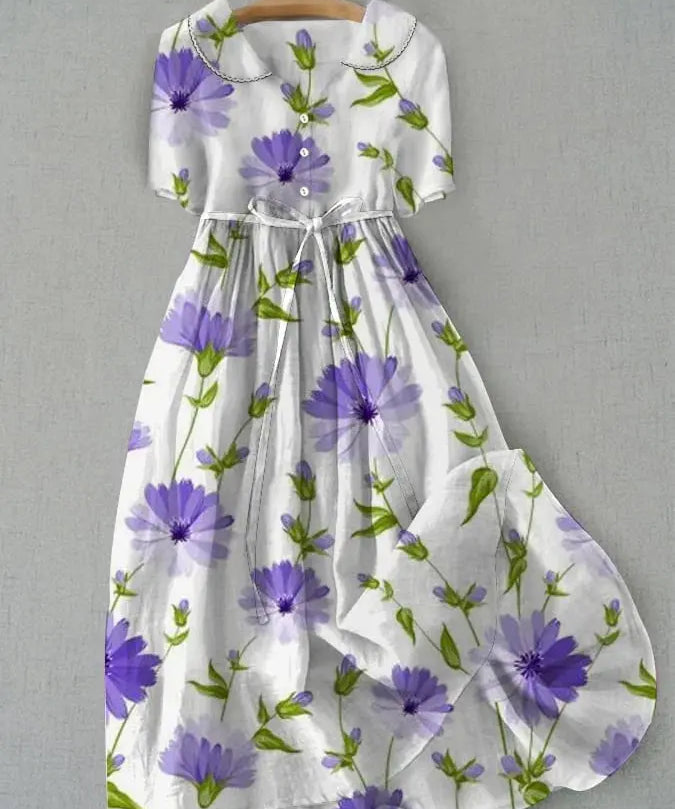 Vestido Ana | Elegancia Floral Vintage Alba Madrid