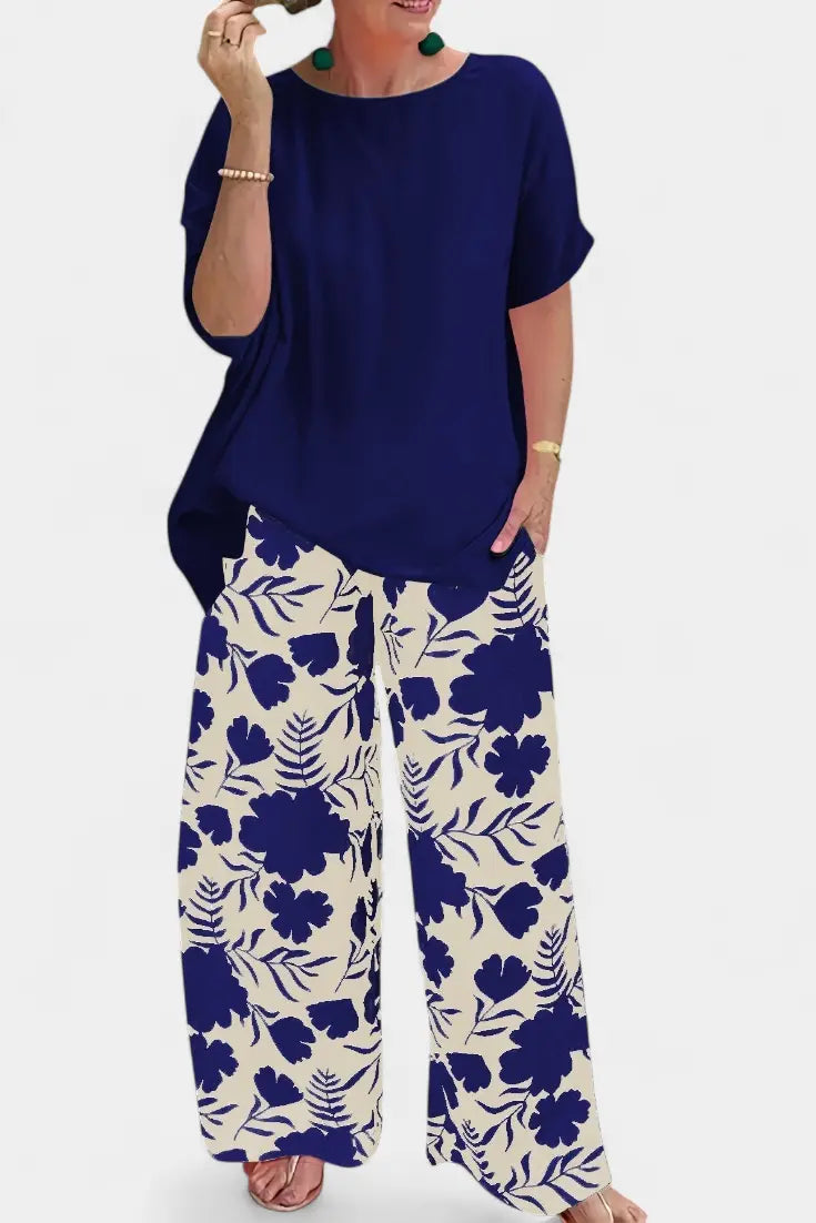 Paola | Conjunto Floral de Dos Piezas con Toque Relajado Alba Madrid