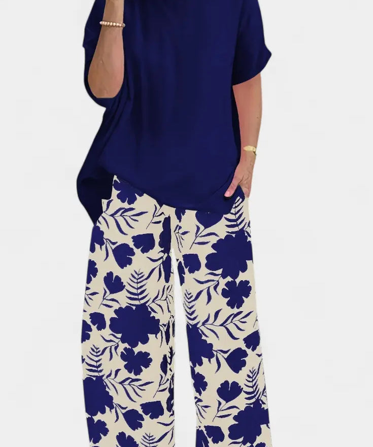 Paola | Conjunto Floral de Dos Piezas con Toque Relajado Alba Madrid