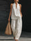 Carmen | Conjunto sin mangas con pantalón de pierna ancha Alba Madrid