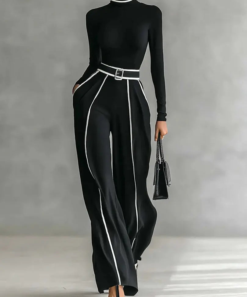 Carmen | Conjunto elegante con detalle de contraste Alba Madrid