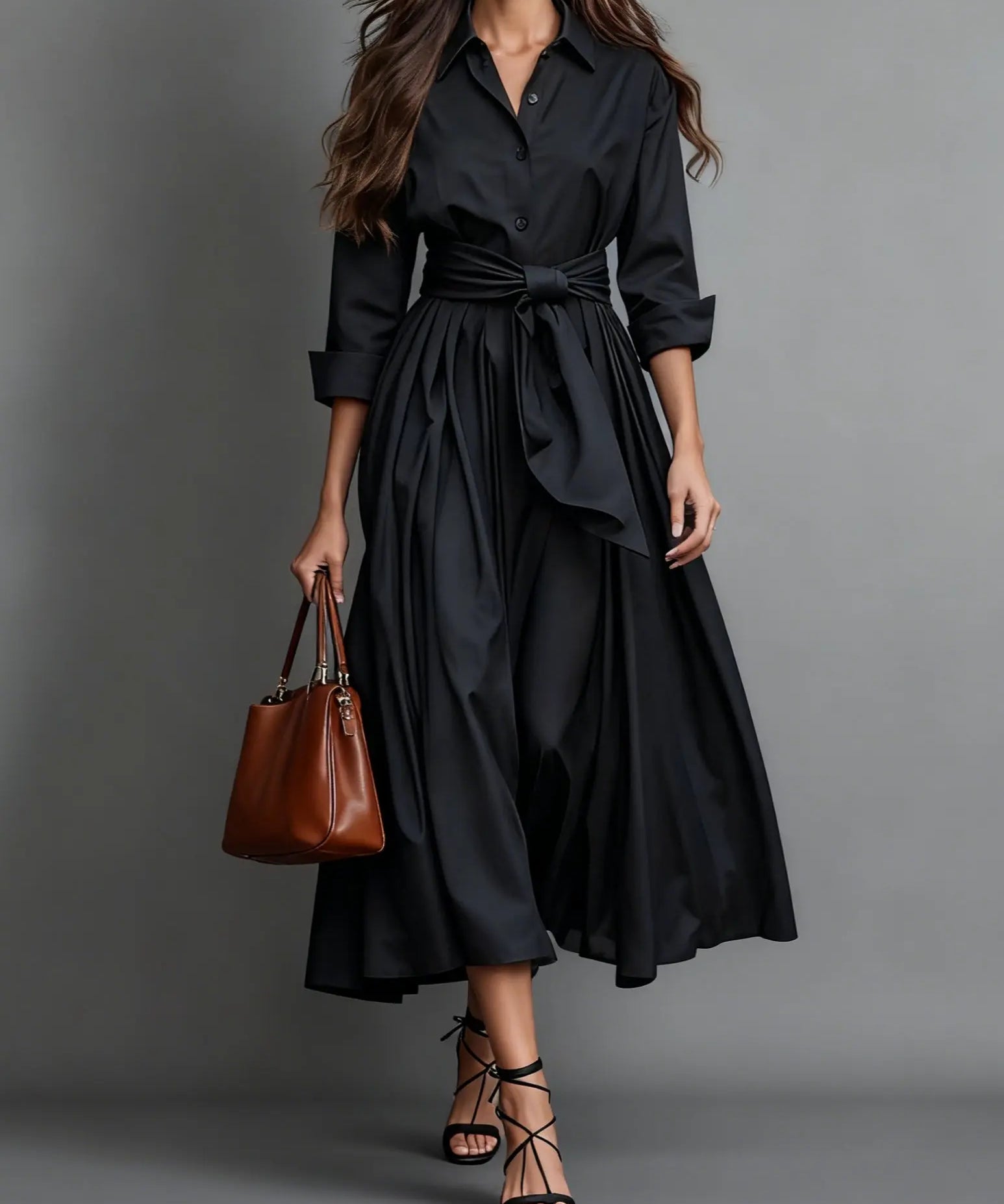 Carmen | Elegante Vestido Maxi con Detalle de Lazo Alba Madrid