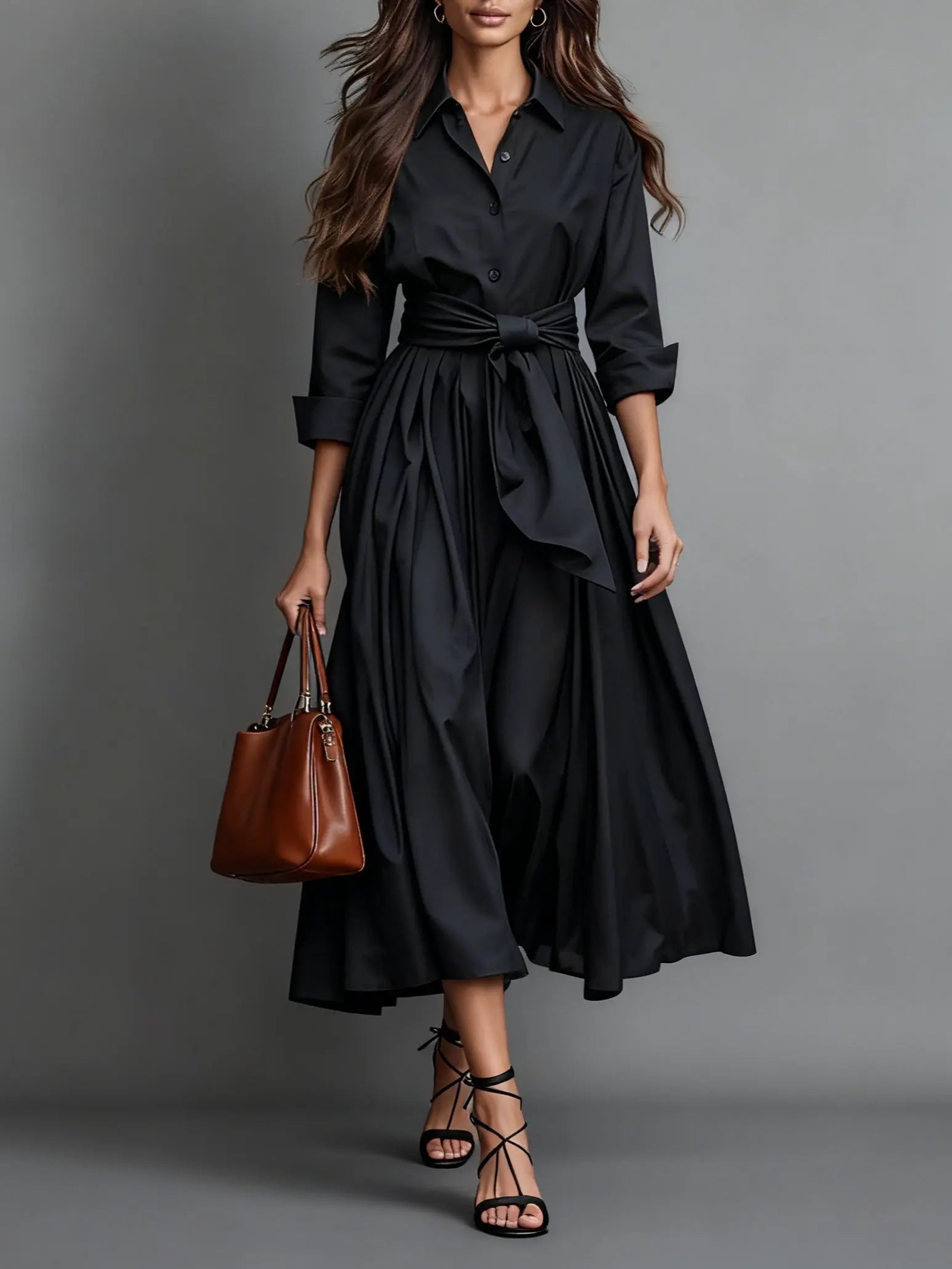 Carmen | Elegante Vestido Maxi con Detalle de Lazo Alba Madrid