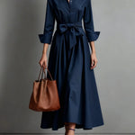 Carmen | Elegante Vestido Maxi con Detalle de Lazo Alba Madrid