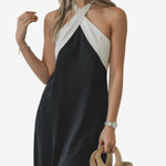 María - Vestido Chic con Espalda Descubierta y Cuello Cruzado Alba Madrid