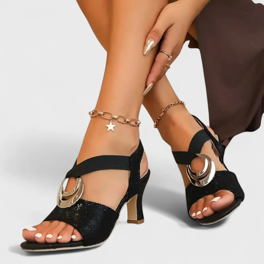 Jasmina - Sandalias Elegantes con Hebilla Decorativa Alba Madrid