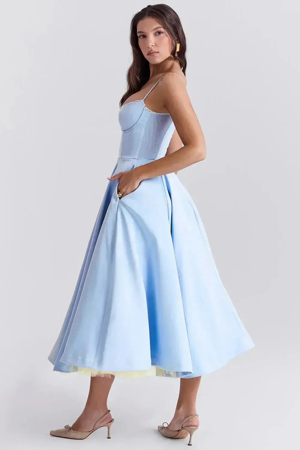 Arielle | Vestido Midi de Lujo Alba Madrid