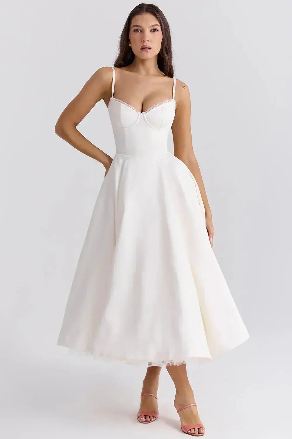 Arielle | Vestido Midi de Lujo Alba Madrid