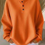 Nuria | Suéter Henley de Punto Waffle Acogedor Alba Madrid