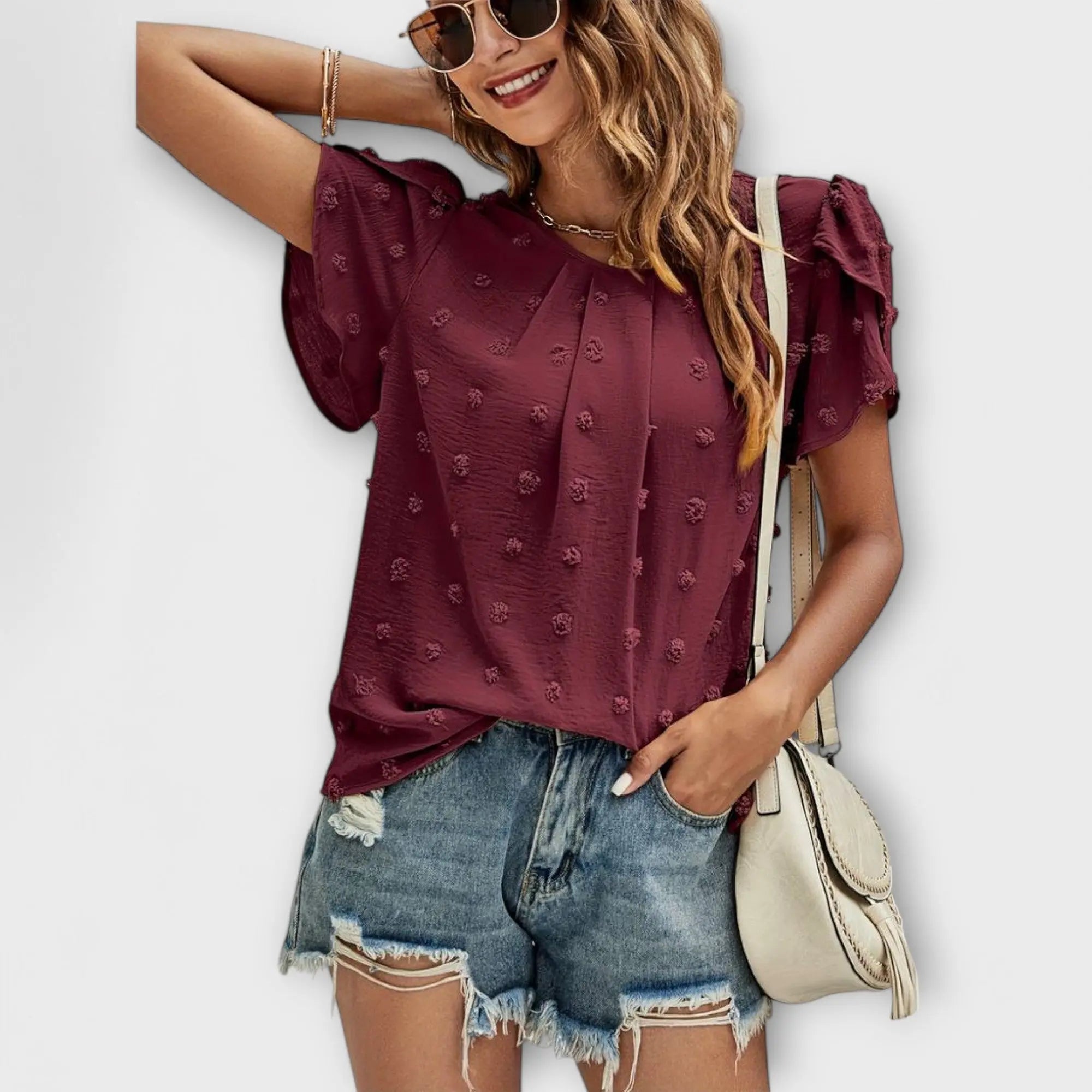 Laura | La blusa de lunares ideal Alba Madrid