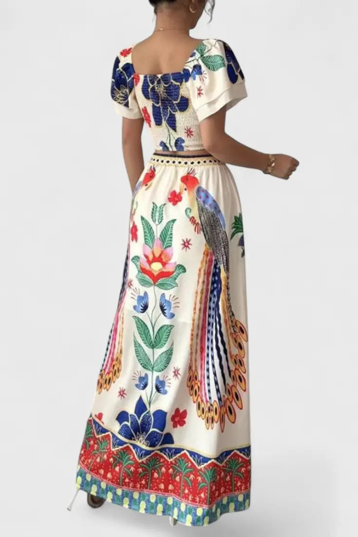 Itzel Conjunto Bohemio con Estampado Étnico Alba Madrid