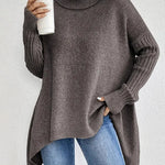 Paola - JERSEY DE CUELLO ALTO MAXI Alba Madrid