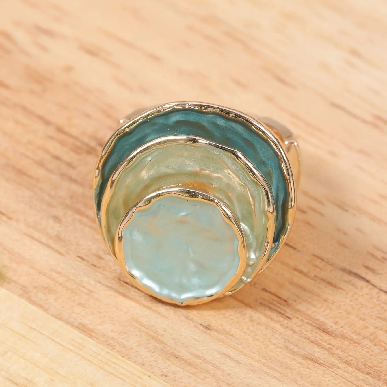 Anillo de esmalte boho de tres capas Alba Madrid