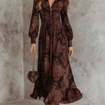 Carmen | Vestido maxi con estampado paisley y realce en la cintura Alba Madrid