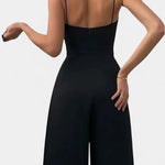 Romily Mono Sexy con Tirantes y Pierna Ancha Elegante Alba Madrid