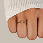 Anillos de oro con piedra de nacimiento Alba Madrid