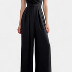 Romily Mono Sexy con Tirantes y Pierna Ancha Elegante Alba Madrid