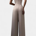 Romily Mono Sexy con Tirantes y Pierna Ancha Elegante Alba Madrid