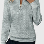 Zoey | Jersey de Punto con Cremallera Suave Alba Madrid