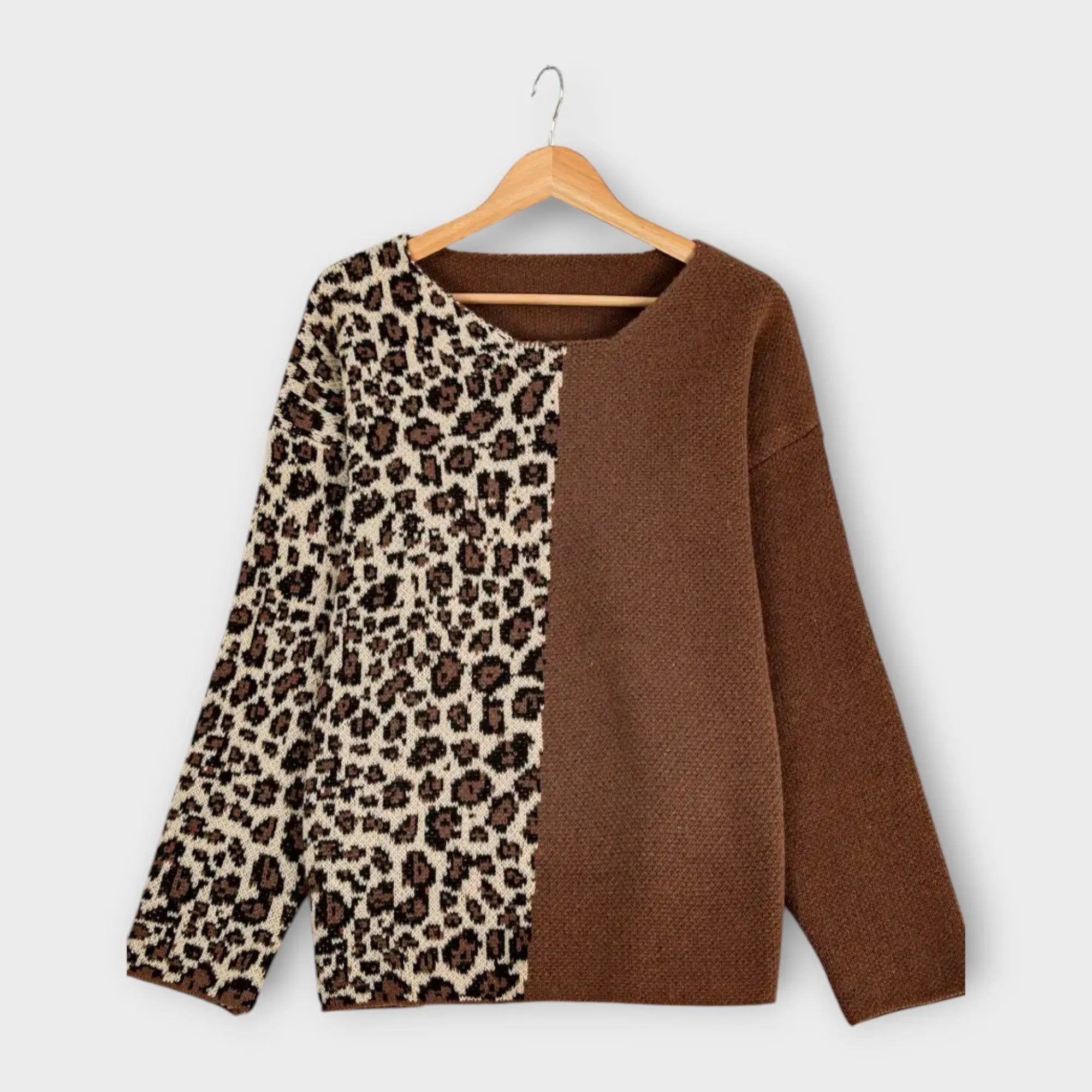 Marina - Suéter Casual con Diseño de Leopardo Alba Madrid
