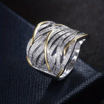 Anillo retorcido de múltiples capas elegante Alba Madrid