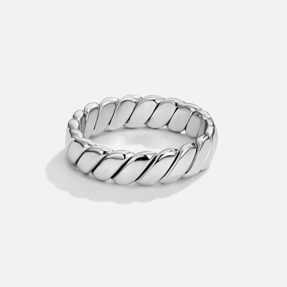Anillo de Plata Calira con Infinito Torcido Alba Madrid