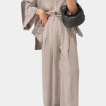 Eli Conjunto Oversize de Top con Cuello en V y Pantalón Recto Alba Madrid