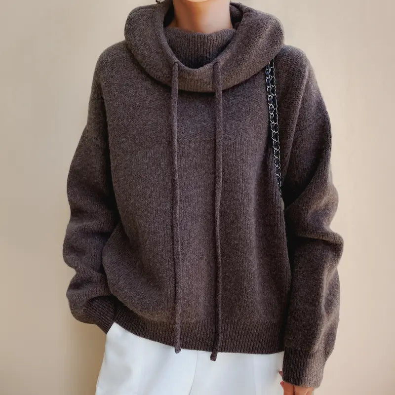 Ariana Lujo Diario – Suéter de Cuello Alto en Merino Alba Madrid