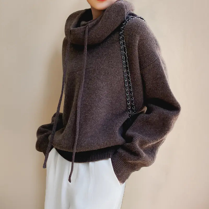 Ariana Lujo Diario – Suéter de Cuello Alto en Merino Alba Madrid