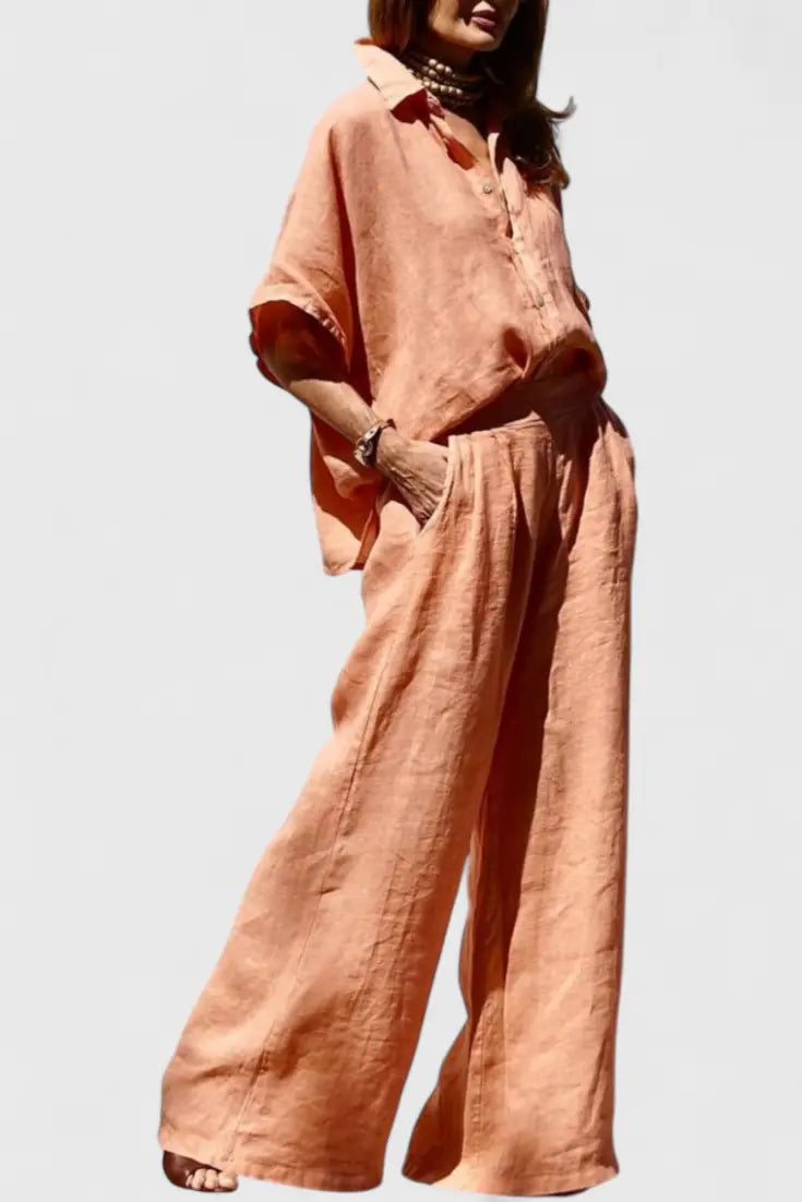 Adesua - Conjunto Casual de Verano en Algodón-Lino Alba Madrid