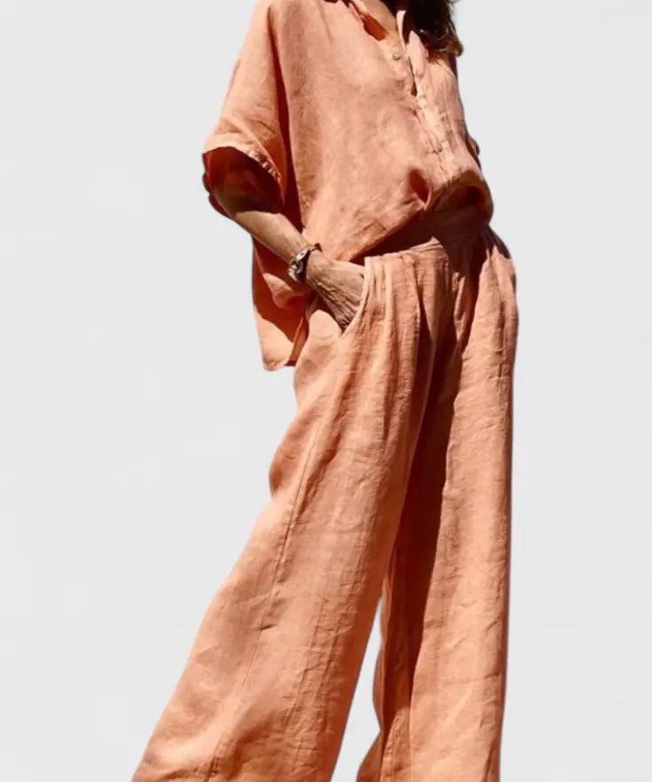 Adesua - Conjunto Casual de Verano en Algodón-Lino Alba Madrid