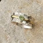 Anillo de zirconia verde elegante Alba Madrid