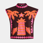 Sloan Conjunto de Top y Falda Recortada Coconut Palm Alba Madrid
